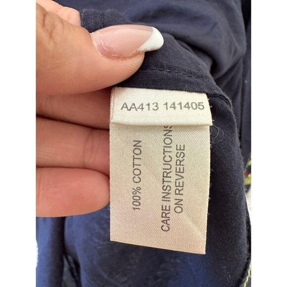 BritishIndia Traveller Women's 100% Cotton Embroidered Beaded Tunic Top XS/S - Picture 6 of 7